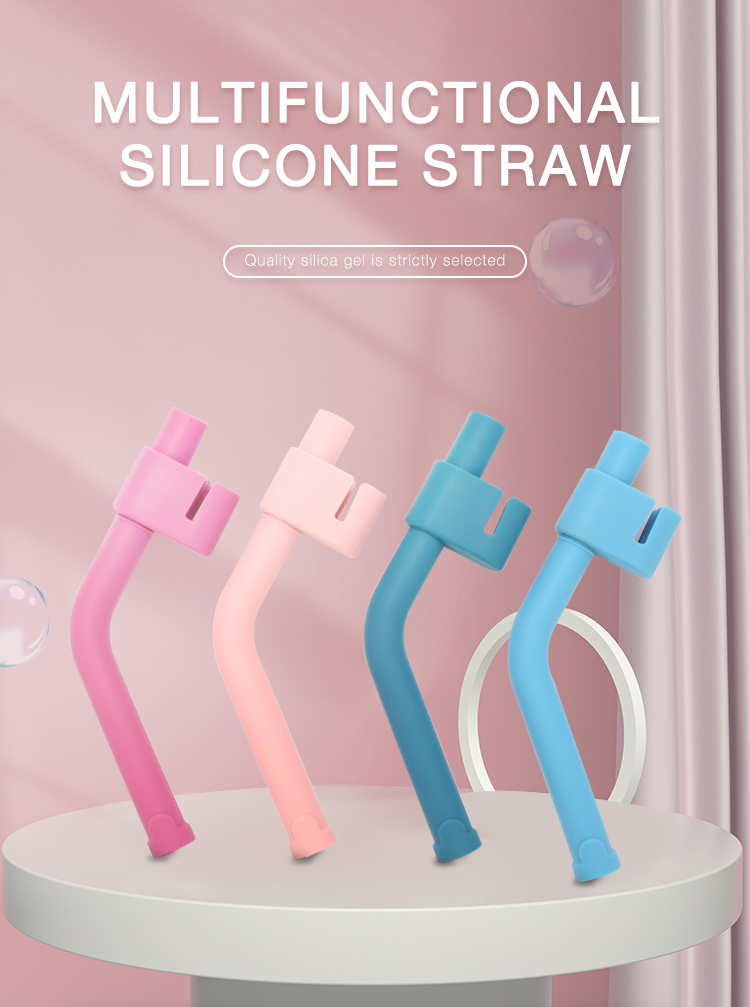 Washable Silicone Soup Drinking Straw for Baby Plate