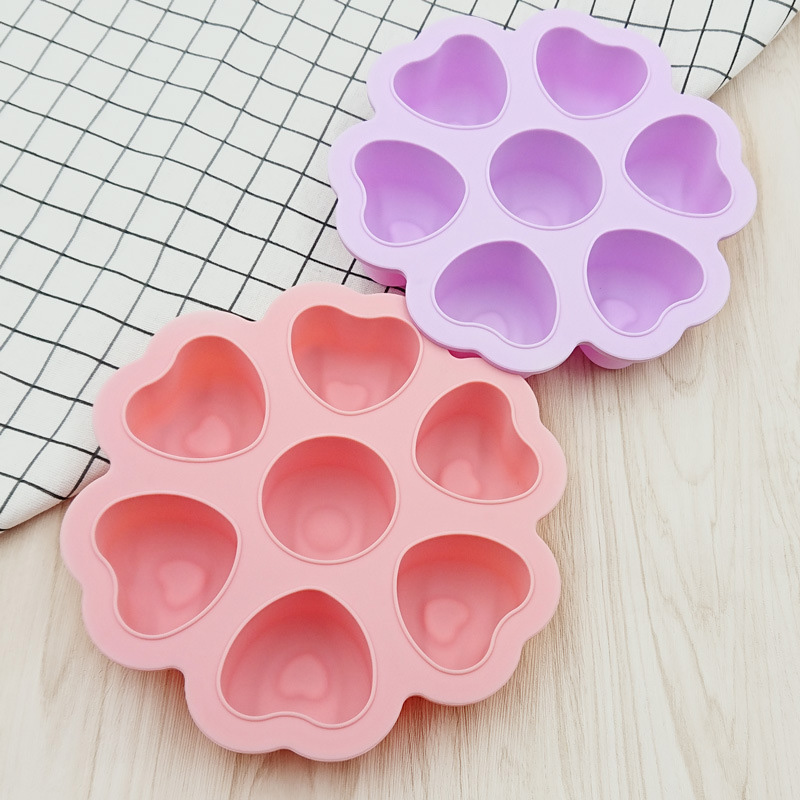 Aangepaste mini-hartvormen siliconen ijsblokjesvorm met deksels