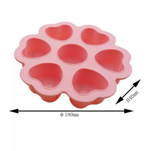 Aangepaste mini-hartvormen siliconen ijsblokjesvorm met deksels
