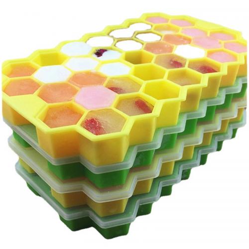 Herbruikbare siliconen ijsblokjesvorm 37 Grids Ice Maker Custom Design
